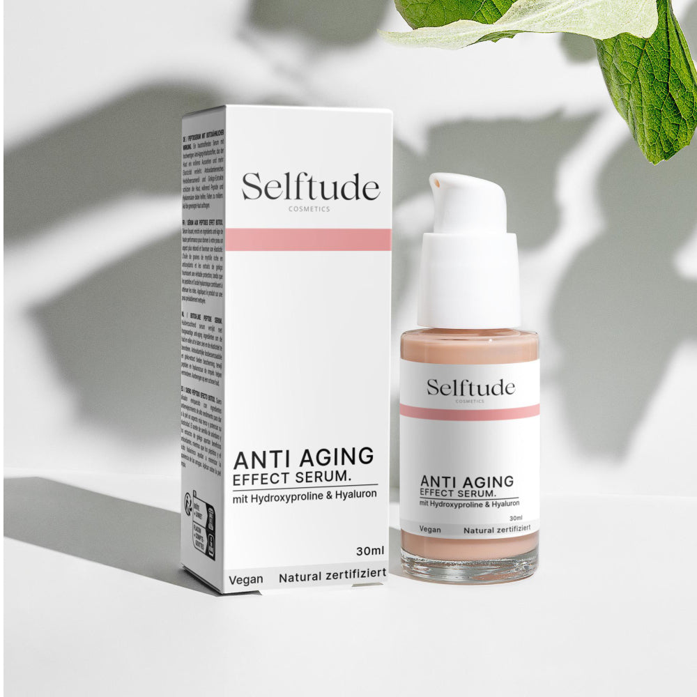 Selftude® Natural Anti Aging Effect Serum mit Hyaluron 30ml