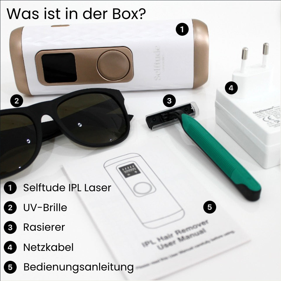 Selftude® NEU IPL Laser Haarentfernung mit Kühlfunktion