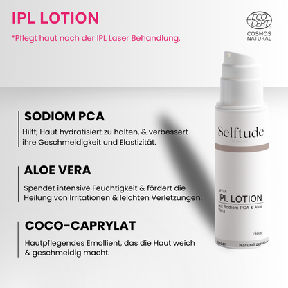 Selftude® IPL Laser DUO Haarentfernung mit Kühlfunktion + IPL-Lotion 200ml im Angebot