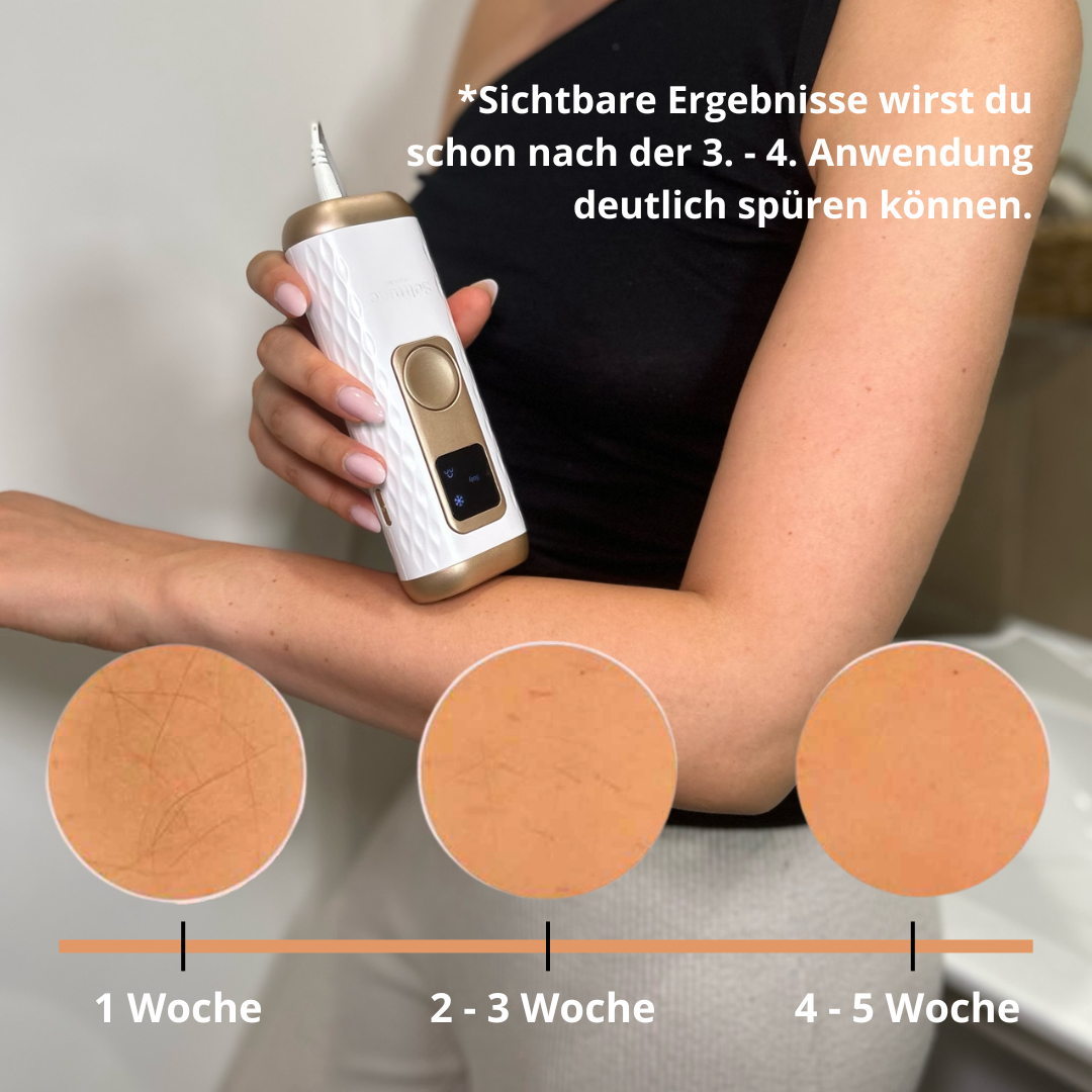 Selftude® IPL Laser DUO Haarentfernung mit Kühlfunktion + IPL-Lotion 200ml im Angebot